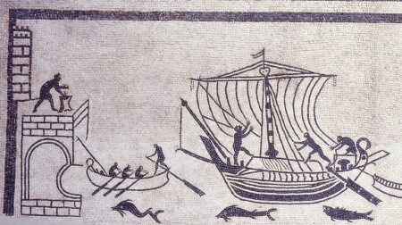 mosaico barche